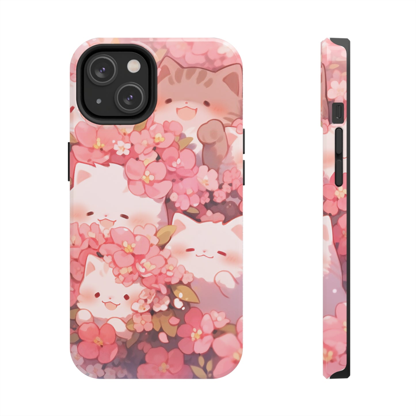 Kittens and Blossoms Phone Case