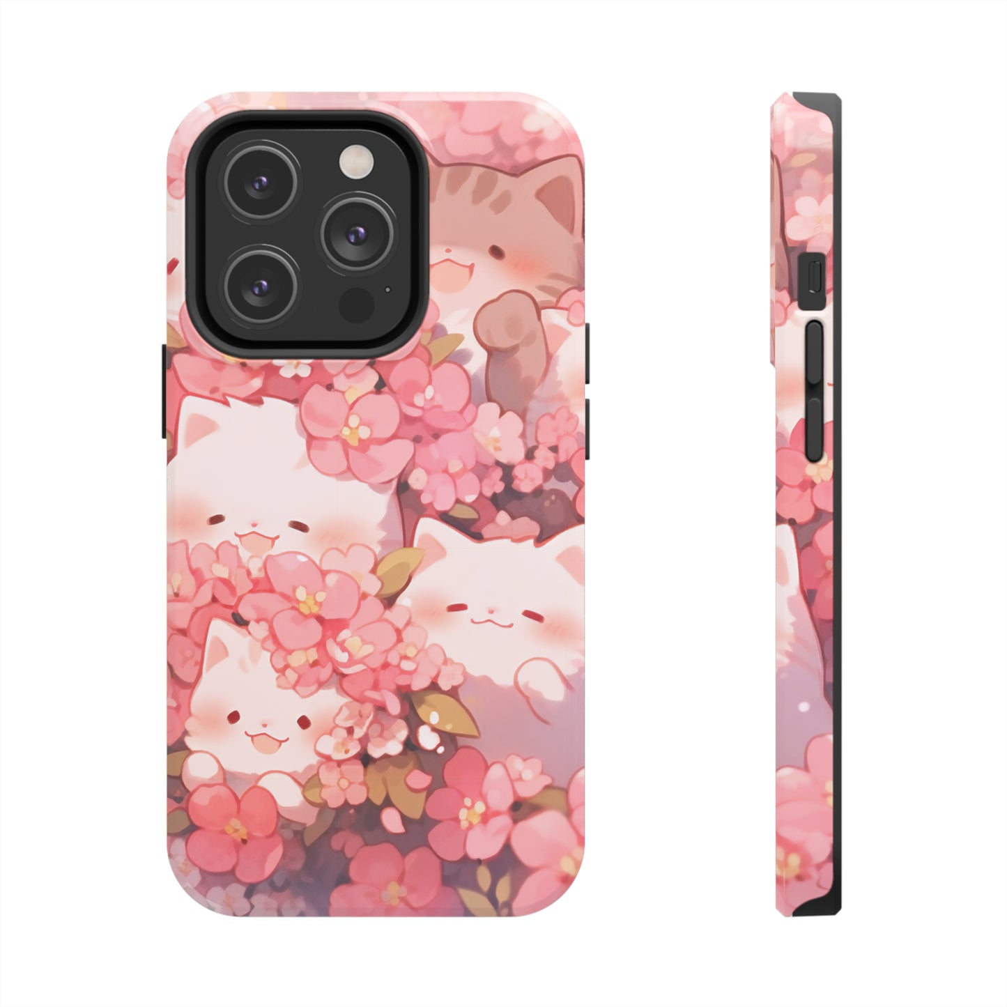 Kittens and Blossoms Phone Case