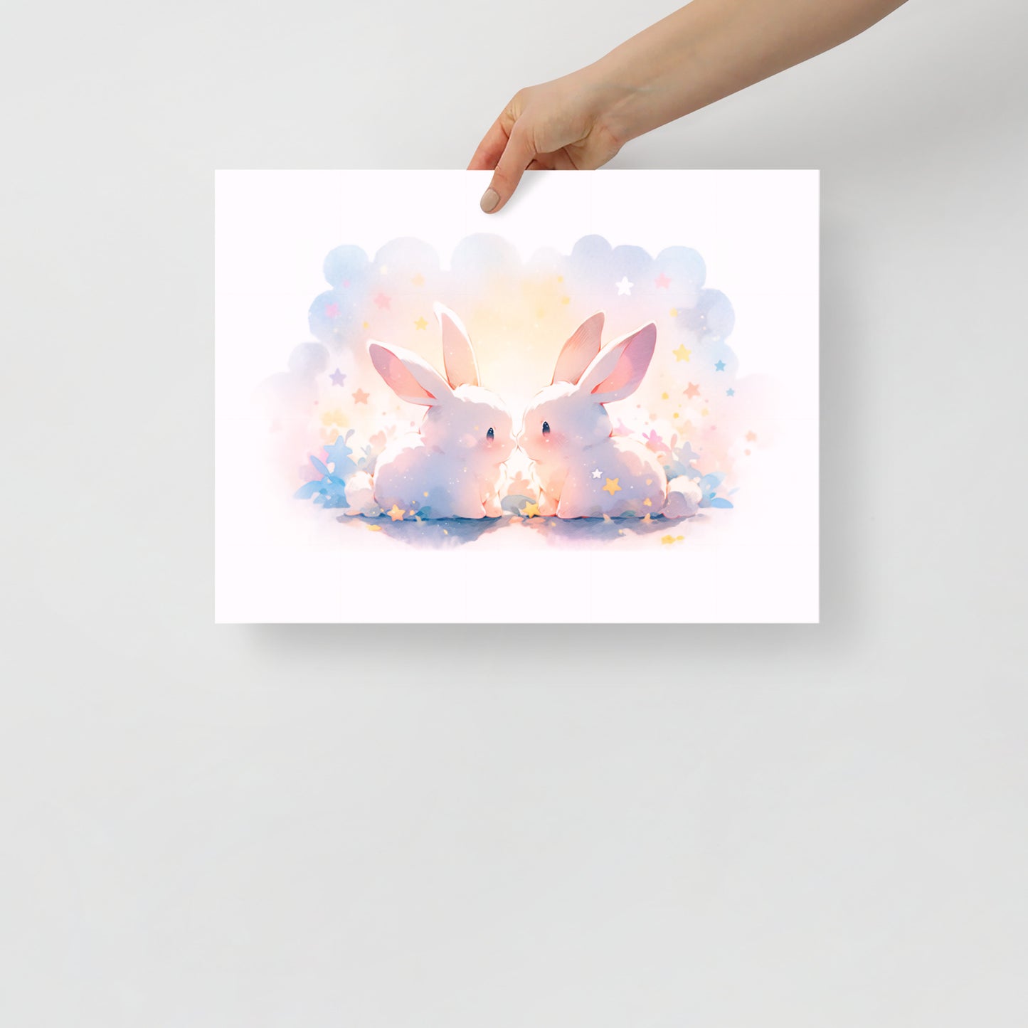 Bunny Kisses Art Print