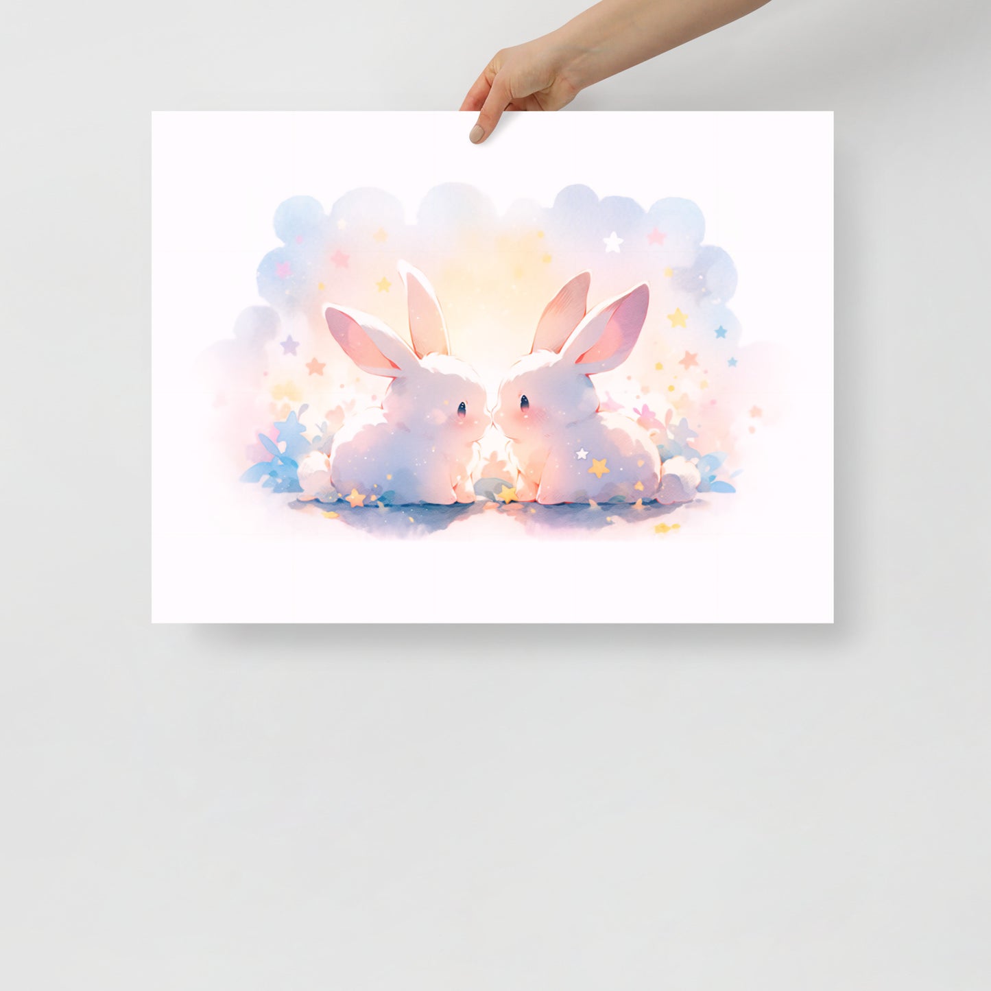 Bunny Kisses Art Print