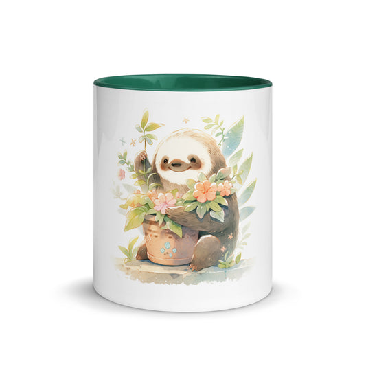 Don't Worry Be Happy Sloth Coffee Mug